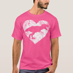 Adoro Dinossauro Camisa Engraçada T Rex Heart Vale
