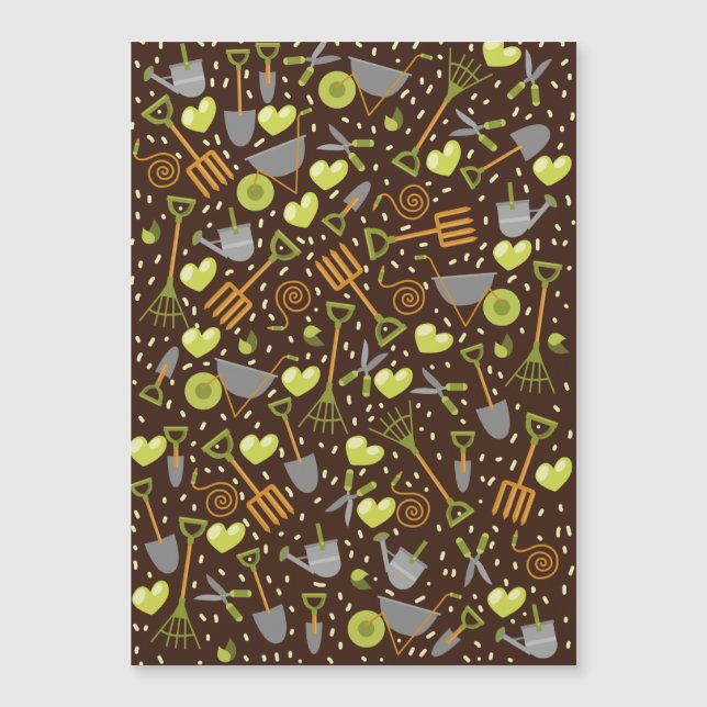 Adoro Gardening. (versão de fundo escura) (Frente)