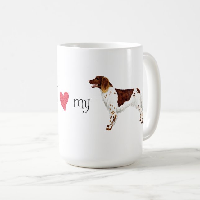 Adoro minha pequena caneca de café (Frente Esquerda)