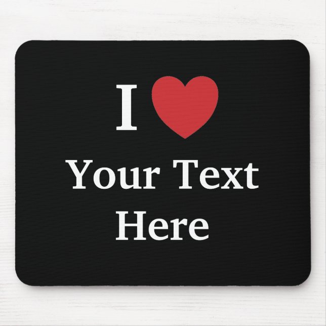 Adoro Mousepad Personalizável Adicionar texto (2 l (Frente)
