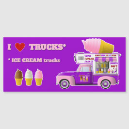 Adoro o ímã Trucks (Caminhões SORVETES)