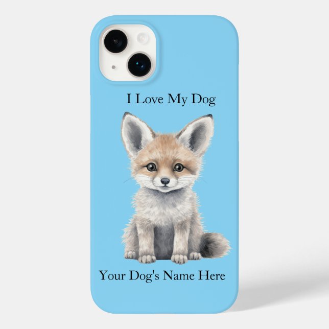 Adoro o meu iPhone Cachorro / iPad case (Verso)