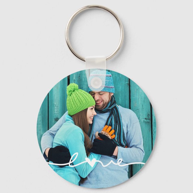 Adoro o presente de Chaveiro de Script Desenhado n (Frente)