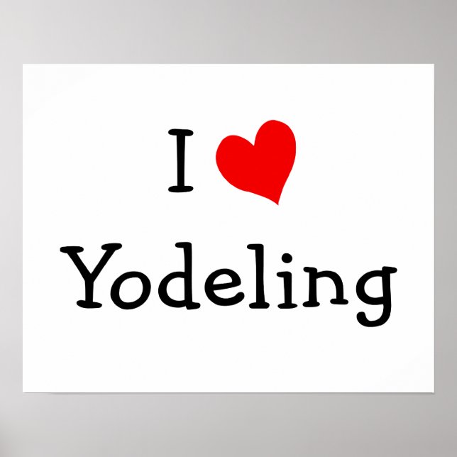 Adoro Poster de Yodeling (Frente)
