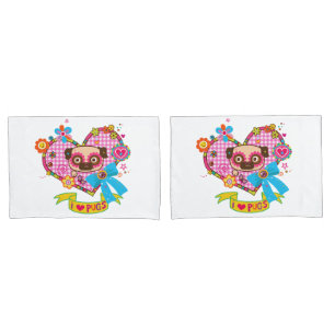 Adoro Pugs Pillowcase