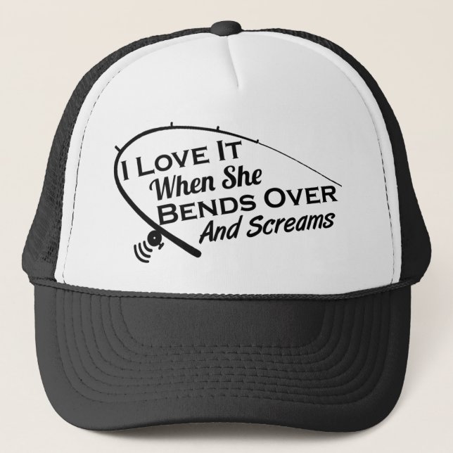 Adoro quando ela se inclina e Gritar Boné (Frente)