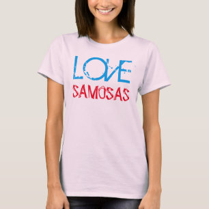 Adoro samosas, camiseta indiana engraçada design