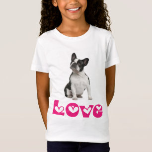 Adoro T-Shirt De Cachorro De Cachorro Francês