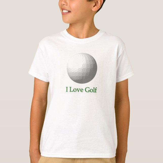 Adoro T-Shirt do Design de Golfe (Frente)