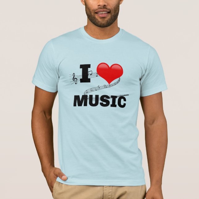 Adoro T-Shirt Música (Frente)