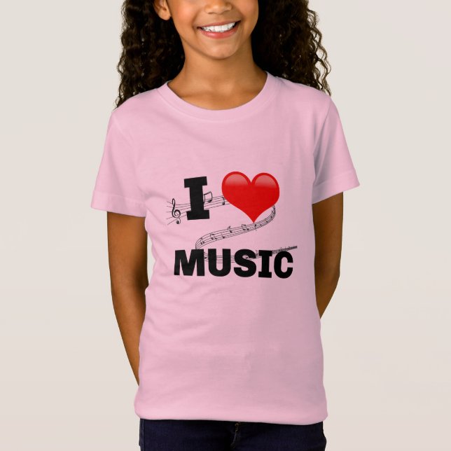Adoro T-Shirt Música (Frente)