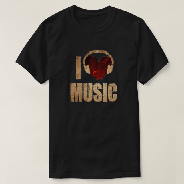 Adoro T-Shirt Música (Frente do Design)