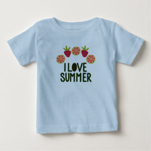 Adoro T-Shirts Fofas E Fruta