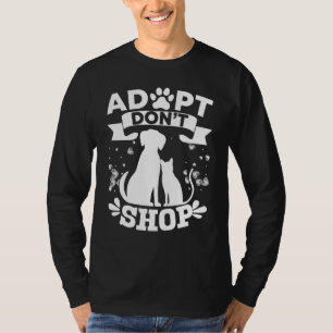 Adotar Não Comprar Animais de Emergência à Camisa