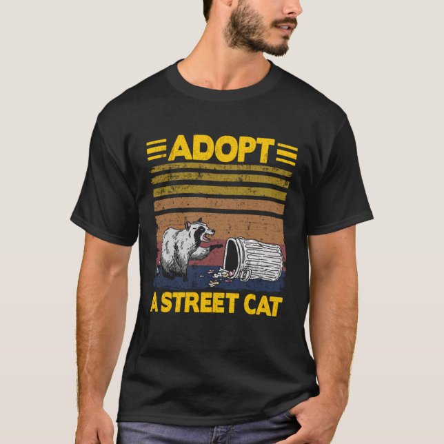 Adotar Uma Rua Cat Raccoon Pullover Hoodie_3 (Frente)