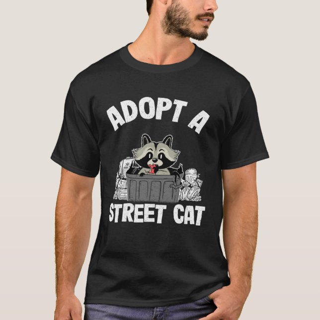 Adotar Uma Rua Cat Raccoon Pullover Hoodie_8 (Frente)