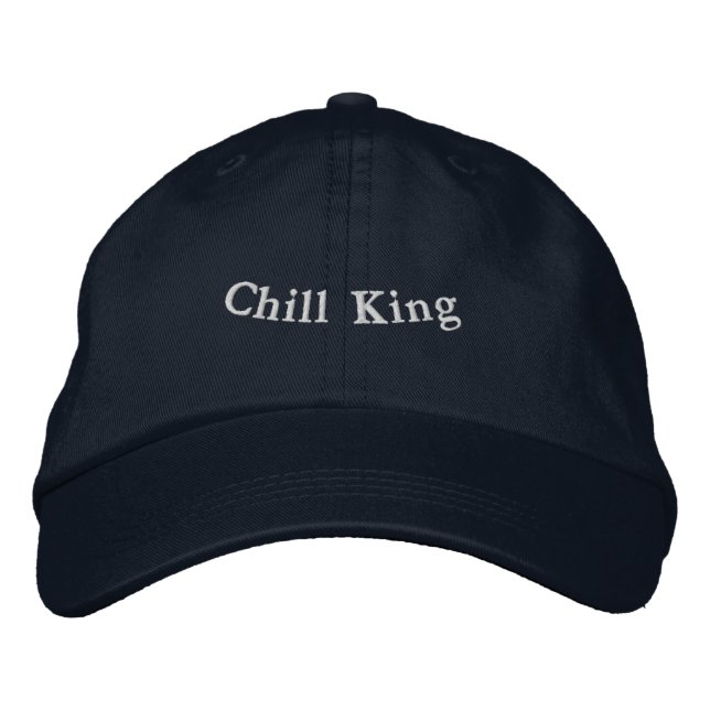 Adote a realeza relaxada com o boné Chill King (Frente)