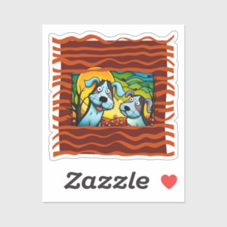 "Adote-Me". Adesivo de vinil com formato personali