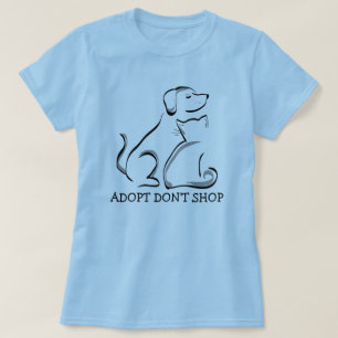 Adote Não Compre Cão e Camiseta Gato