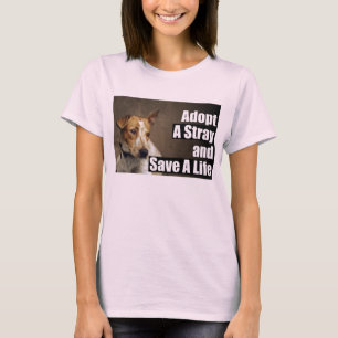 Adote um t-shirt (dianteiro) disperso
