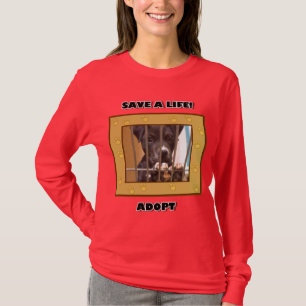 Adote um t-shirt do filhote de cachorro