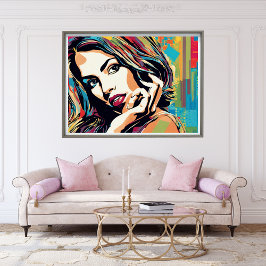 Adrianne parece boa Pop Art Poster