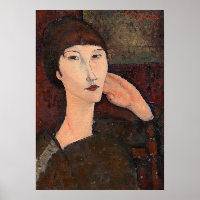 Adrienne - Amedeo Modigliani Fine Art Poster (Frente)