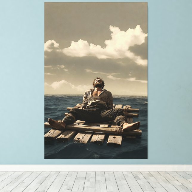 Adrift canvas print (Insitu(piso de madeira))