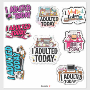 Adultei hoje no trabalho adesivos