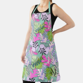 Adulto Apron: Folhas de Abstrato (tosca)