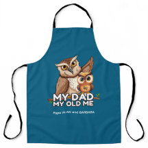 Adulto Apron: Meu Pai Meu Velho Eu (azul)