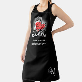 Adulto Apron: Minha Única Rainha (preto)