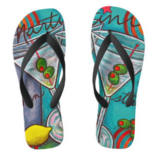 Adulto de Retro Martini, Chinelos de grande alcanc