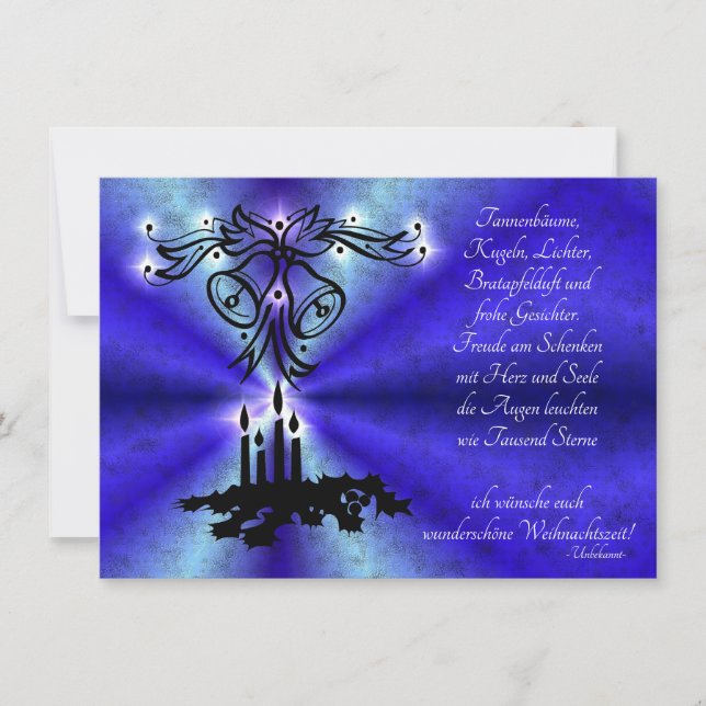 Advent, Weihnachten, Gedicht auf Deutsch (Frente)