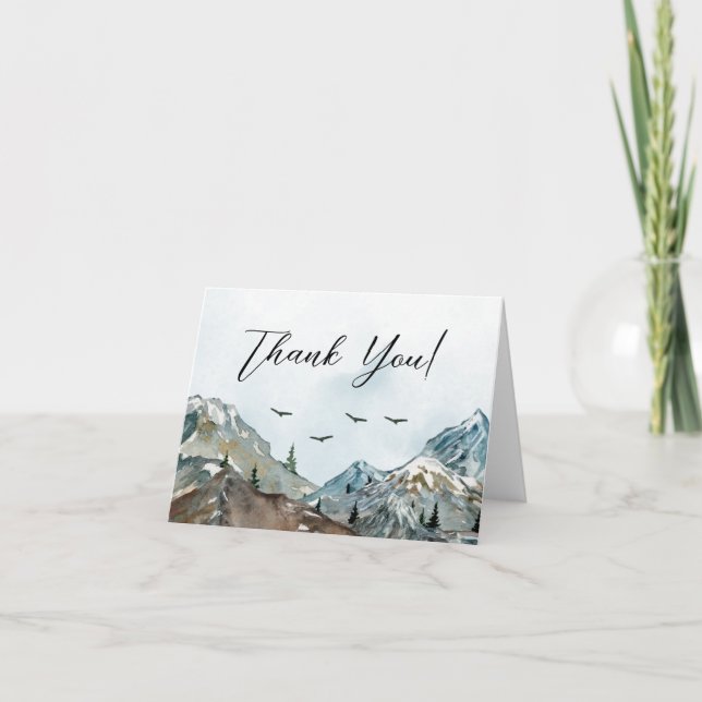 Adventure aguarda Cartões de agradecimentos de Chá (Frente)