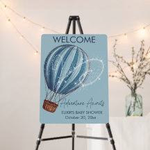 Adventure aguarda Chá de fraldas de balão de ar qu