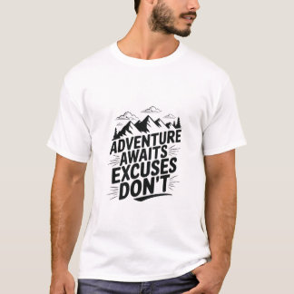 Adventure Aguarda desculpas Não Camisa