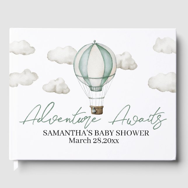 Adventure Aguarda o Livro de Convidados do Chá de  (Frente)