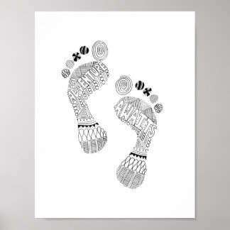 Adventure Aguarda Poster descalço