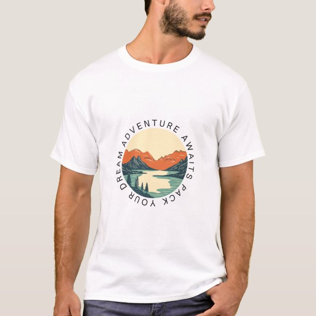 Adventure Aguardas, camiseta inspiradora (Frente)