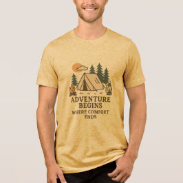 Adventure Begins Where Comfort Ends T-Shirt