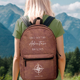 Adventure Brown Leather Viagem Personalizado