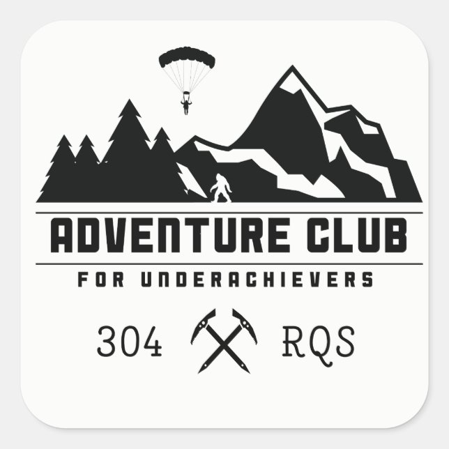 Adventure Club para Underachivers/304 adesivos RQS (Frente)