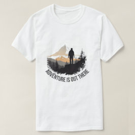 Adventure Está Lá Fora A Camisa Gráfica