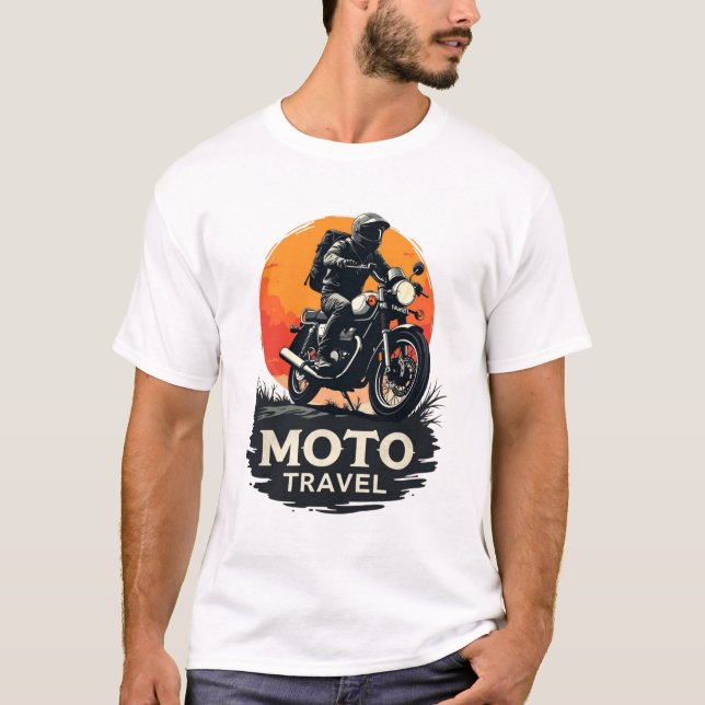 Adventure polar quality bike t-shirt (Frente)