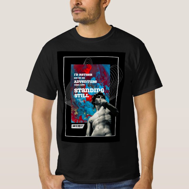 Adventure Quote -  Live Fully Motivational T-shirt (Frente)