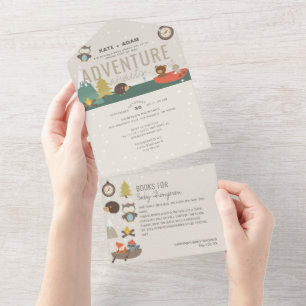 Adventure Woodland Books Chá de fraldas Neutro do