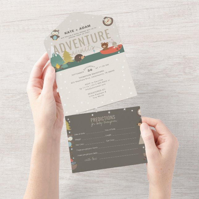 Adventure Woodland Prevê Chá de fraldas Neutro (Aba destacável)