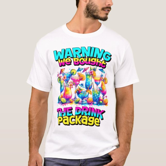 Advertência Compramos o Pacote de Bebida Camisa Cr (Frente)