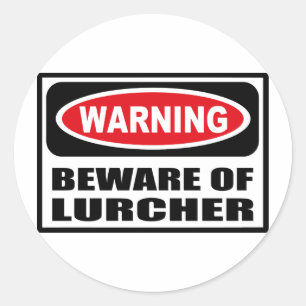 Advertir BEWARE da etiqueta do LURCHER